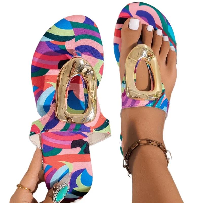 Women Flats Slippers 2025 New Summer Fashion Sandals Lightweight Comfortable Casual Slippers Slides Women Shoes for Women