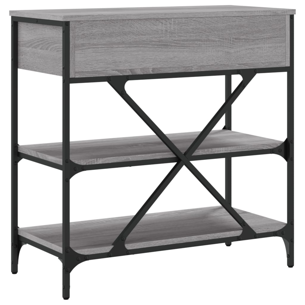 Vidaxl Console Table, Grey Sonoma Oak, 75X34.5X75 Cm
