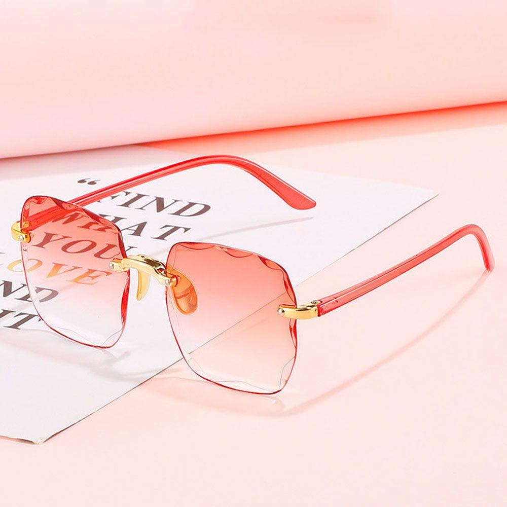 

Vintage Eyewear Male Frameless Female Women Eyeglass Shades Square Sunglasses Blocking Sunglasses сірий/чай зелений колір