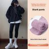 Extra Thick Cloud Fleece Shark Pants Leggings for Women Wearing Outside, Winter Plus Fleece Thick Pants Stretch Slimming Yoga Pants