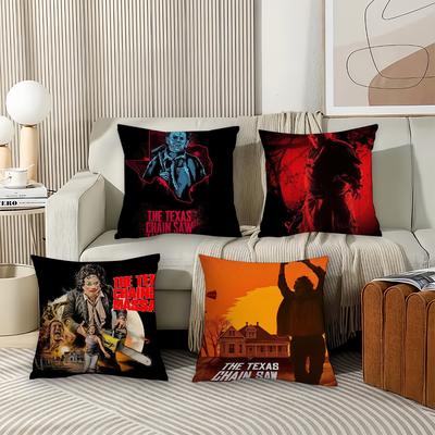 Horror Movie S-Saw M-Massacre Pillow Case Office Cushions Suitable For Sofa Car Bedroom Decorative Cushion Cover