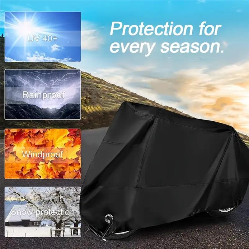 210D Motorcycle Cover for NMAX, AEROX, PCX, MIO, BEAT, CLICK Waterproof Rain and Dust UV Cover All Season Dustproof UV Protective