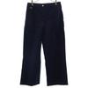 Logo Patch Wide Pants 38 Navy Women Used