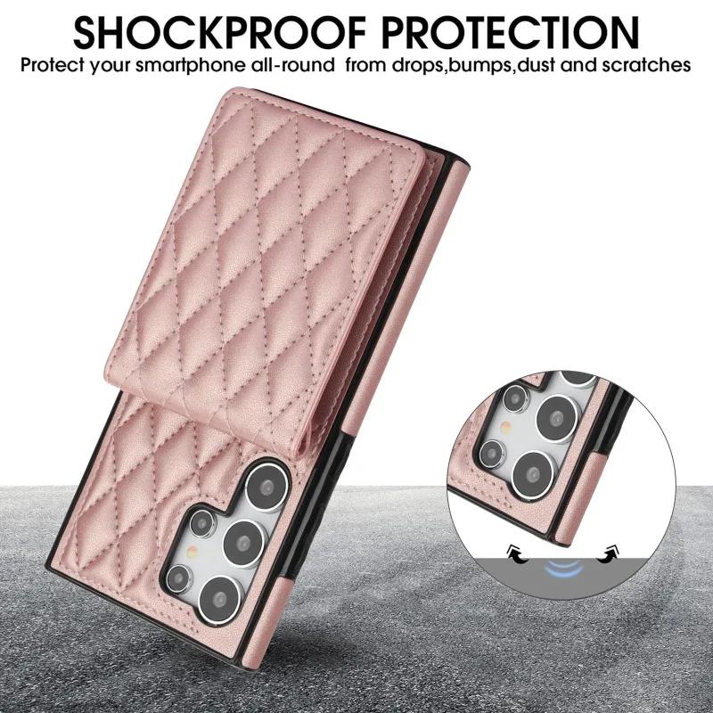 Crossbody Wallet with Card Holder Phone Case for Samsung Galaxy S23 S21 FE S24 S22 Ultra A13 A53 A14 A54 A15 A55 Leather Cover
