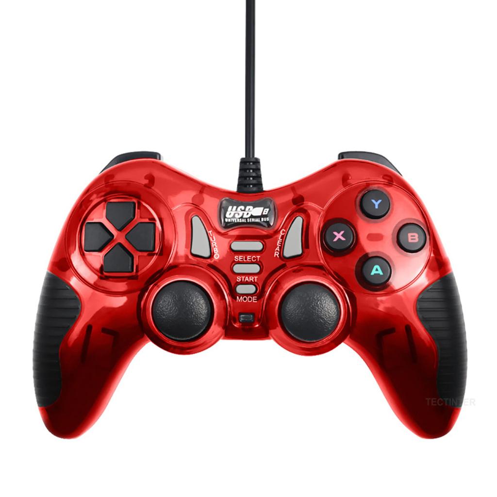 Game Controller USB Wired Double Player Handheld Gamepad for Computer PC Windows Joystick