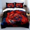 Fiery Lion Head Artwork. Bedding Sets Duvet Cover Sets Duvet Covers Pillowcases(1 * Duvet Cover 2 * Pillowcases Without Duvet Insert)