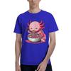 Oversized TShirt Funny Axolotl Noodle Gifts Anime Kawaii Axolotl Eating RaUnisex Noodles Tee Shirt for Unisexs Summer Tops
