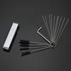 Jet Cleaning Brushes, Carb Carburetor Cleaners 15pcs Nylon Brushes & Cleaning Needles + Cleaning Wires Set + Hexagon