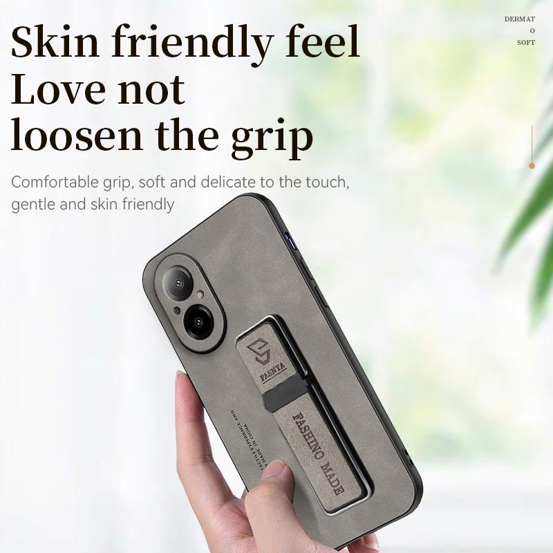 for Realme C67 4G Case Car Magnetic Holder Leather Phone Case for RealmeC67 c 67 RMX3890 4G Soft Silicone Shockproof Back Cover