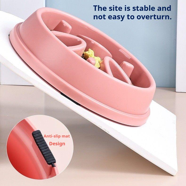 Pet Non-slip Overturning Explosion-proof Food Dog Bowl, Slow Food, Slow Food, Anti-choking Food Bowl