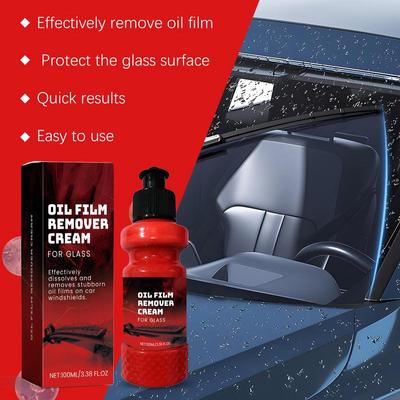 Glass Oil Film Removal Cream 100ml Car Glass Cleaner Car Window Cleaner For Remove Dirt Water Stains Windshield Cleaner