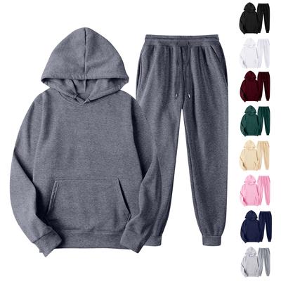 Conjunto Casual de Sudadera de Dos Piezas, Conjunto de Forro Polar de Color para Mujer, Pantalones de Chándal con Bolsillos