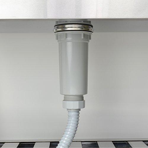 Gaona Sink Trap, Compatible with 11.5cm Drain Diameter, with Adapter, for Mini Kitchen Sinks, GA-PB064