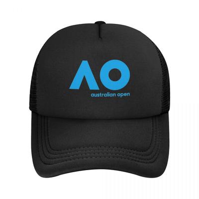 Australian Open AO Tennis Trucker Hats Adult Hip-Hop Hat Sun Hat Sports Cap Adjustable Polyester Mesh Baseball Cap Washable