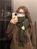 Cozy Retro-Style Unisex Cashmere Imitation Scarf – Warm Korean-Inspired Shawl for Autumn and Winter