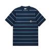 SS25 S/S Aiken Pocket T-Shirt Striped Front Pocket Logo Comfortable Simple Short Sleeve T-Shirt Men Tops Dark-Blue I034487-2XK-XX
