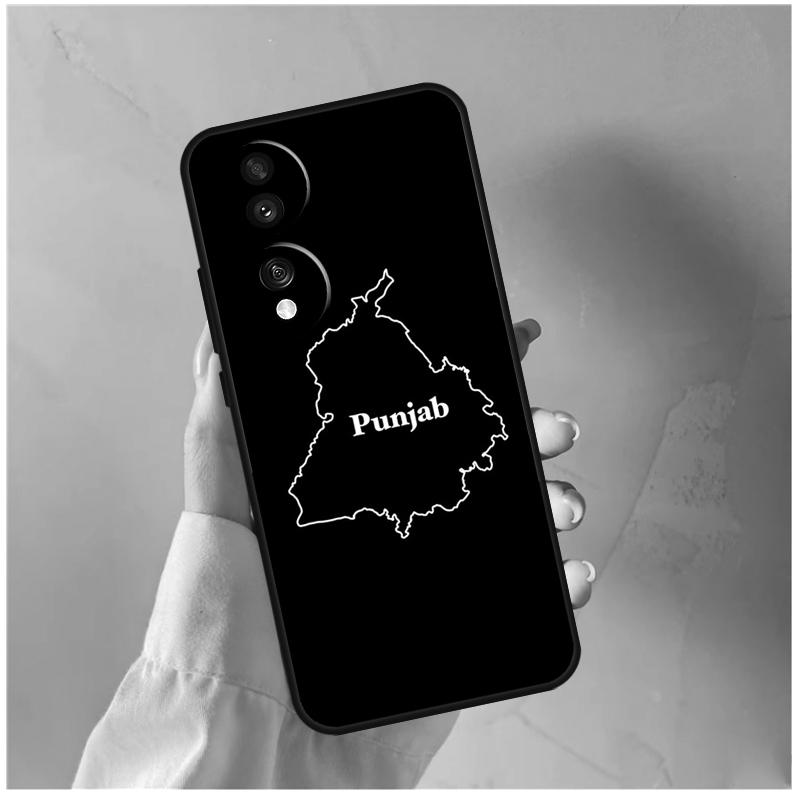 Punjab Map Outline For Honor Magic 8 5 6 7 Pro Case For Honor 200 400 70 90 Lite X8c X8b X9a X9b X9c X9d Win RT