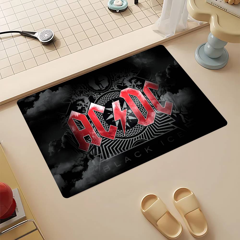 Rock Band-Ac-Dc Floor Mat Cheaper Anti-Slip Modern Living Room Balcony Printed Bedside Mats
