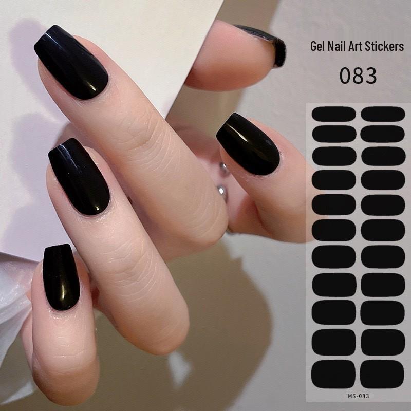 New Style Red Book Gel Nail Stickers: Semi-Western, Korean No-Bake Nail Art