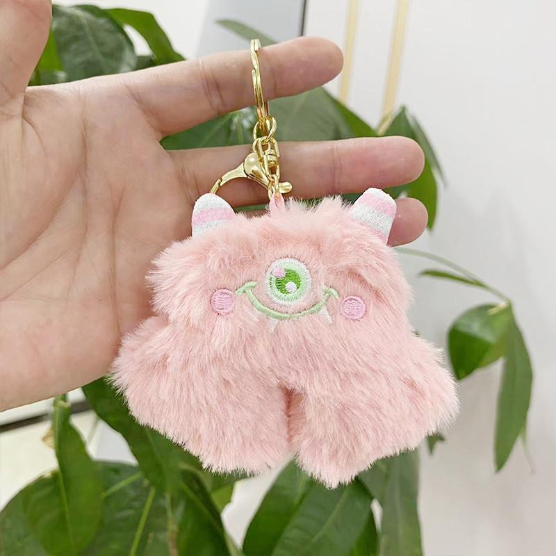 Cotton Pp Soft Filled Monster Keychain Doll Plush Toy In Various Colors For Gifts