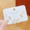 2025 S925 Sterling Silver Stud Earrings: Women's Light Luxury Cold Style Niche Metal Design