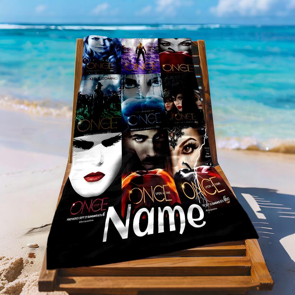 Dark Magic Beauty Customized Name Beach Towel Quick-Dry Soft Microfiber Suitable for Sports Travel Swimming Yoga Bathroom Beach And Pool