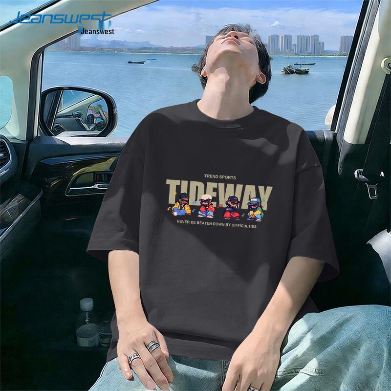 

Мужская хлопковая футболка Jeanswest с принтом в стиле хип-хоп XL