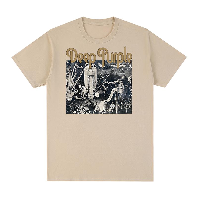Deep Purple T-Shirt Album Machine Head Smoke Song on The Water Englische Rockband Baumwolle Herren T-Shirt Neu TEE T-SHIRT Damen Tops