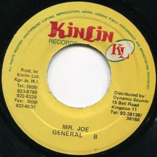 

7inch Record GENERAL B - Mr. Joe NONE Kinlin Records Jamaica Reggae, Ska & Dub Used