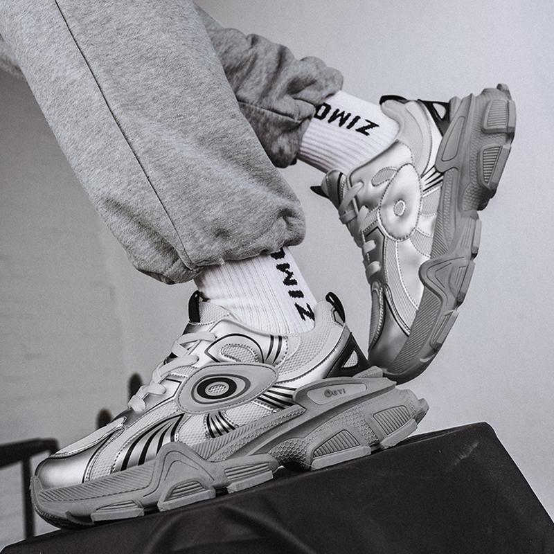 Fashion Men Running Casual Tenis Leisure Sports Thick Soles For Heightening Luxury Shoes Trainer Race Breathable Shoes 39-44