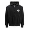 Jack And Jones Mens Graphic Print Regular Full Zip Hoodie