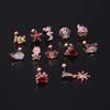 New Fashion Ear Bone Nail Zircon Piercings Jewelry Stainless Steel Ocean Series Earrings Sea Animals for Girl