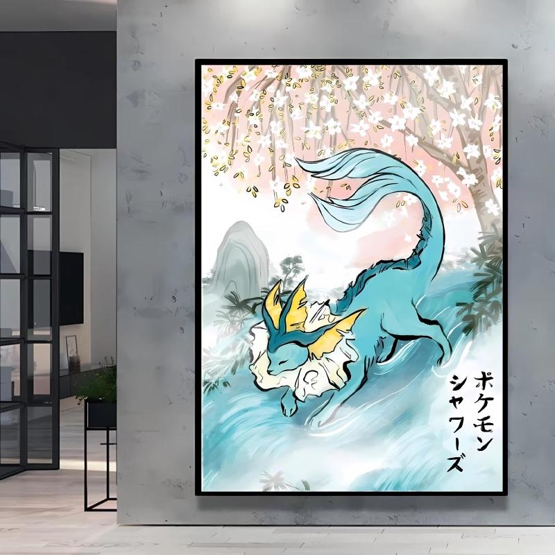 Canvas Artwork Painting Pokemon Pikachu Picture Home Decor Classic Character Images Spray Painting Home Decor Holiday Gift