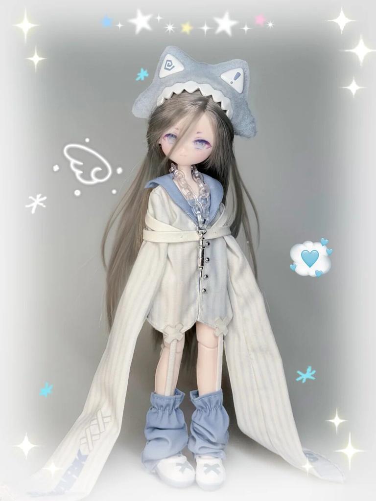 Authentic Inedible Dolls  8 Points Implanted Hair Bjd Doll Cute Mysterious Anime Figure Desk Decoration Trendy Toy Gift