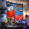 Custom Name Stuart Little Tapestry Wall Hanging for Bedroom, Living Room & Dorm Decor, Modern Home Wall Art