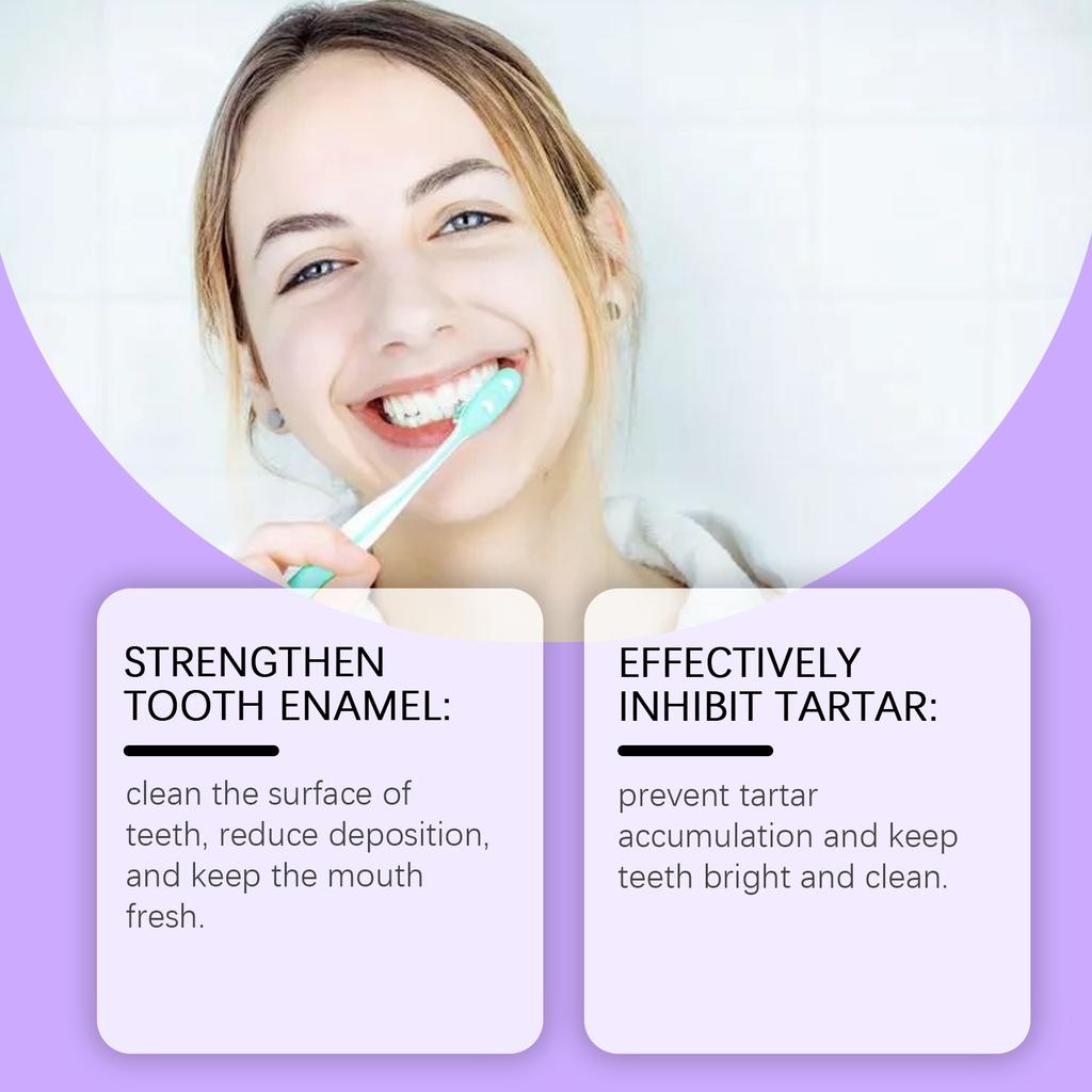 Aufhellende und Mundgeruch bekämpfende Zahnpasta, Whitening-Zahnpasta, Sicher, Zahnverfärbungen, Zahnstein, Frischer Atem, Karies vorbeugen,