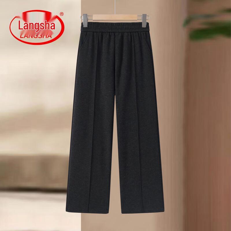LangSha Women s Elastic Waist Straight Leg Casual Pants 5XL