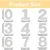 Number Cake Mold Baking Forms Moulds, 9 Pieces 0-8 Cake Number Stencils, 12 Inch Numbers Cake Pans, Flat Plastic Mold Numerical Templates Cutting for