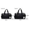 High Capacity Black Gym Fitness Bags Men Women PU Leather Sports Shoulder Bag Travel Luggage Handbag