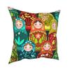 Russia Matryoshka Doll Square Pillow Case Polyester Throw Pillow Creative Cushion Covers