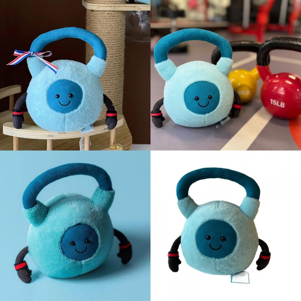 Amuseables Jellycat Workout Kettlebell Plush Toy With Soft Short Plush For Gifting And Collecting