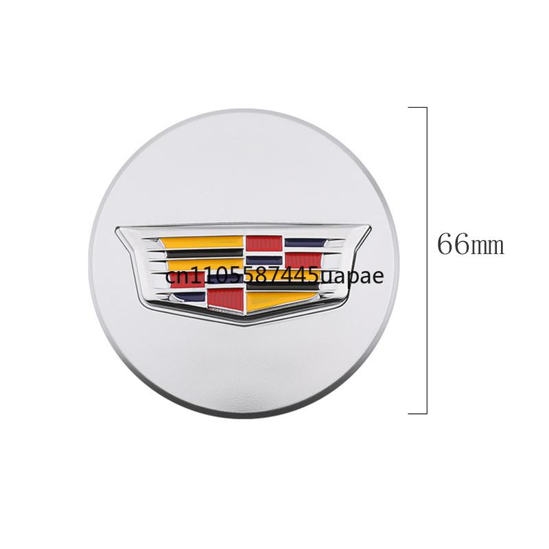 Tapas Centrales de Rueda 66mm 4 Piezas Accesorios para Cadillac Escalade XT5 XT6 CT5 CT6 XTS CT4 Emblema de Neumático de Coche Estilo de Coche
