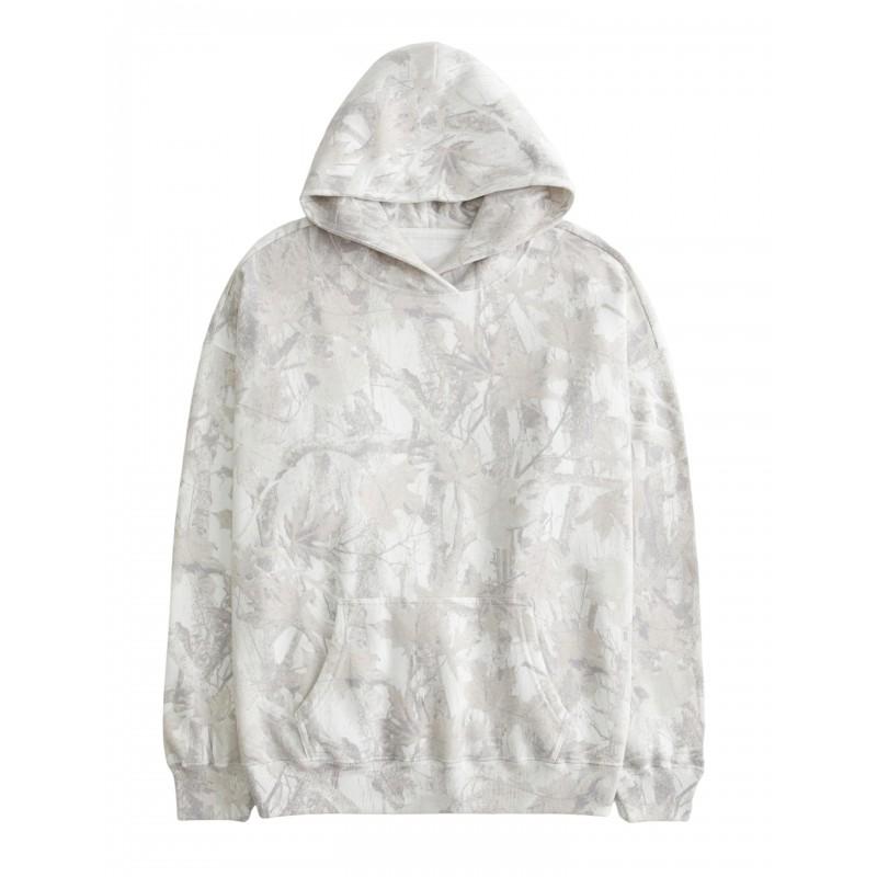 Womens Oversized Hooded Sweatshirt With 3D Print Loose Fit Casual Top 2025