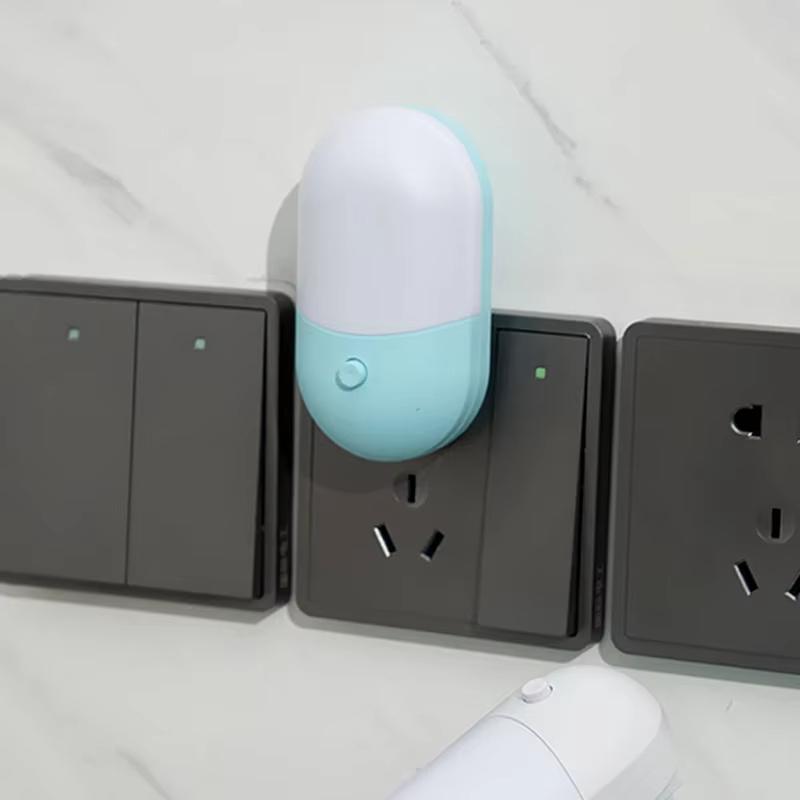 1-4PCS Mini LED Night Light Bedside Lamp EU US Plug Eye Protection Night Light Kids Gift For Bedroom Living Room Baby Feeding