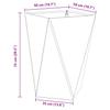 Planters 2 Pcs Rusty 50 X 50 X 75 Cm Weatherproof Steel
