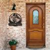 Metal Wall Art Hiking Mountain Decor Modern Personalized Gift for Men Indoor Outdoor