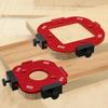 Aluminium Rundungsradius-Schablonensatz - Oberfrästisch-Vorrichtung für Holzbearbeitung, Bogenschneidehilfe mit abnehmbarem Clip, Größen R10-R50