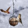 2/4X Decoration S-shaped Wild Fat Ball Garden Outdoor Metal Hanging Holder Bird Feeder