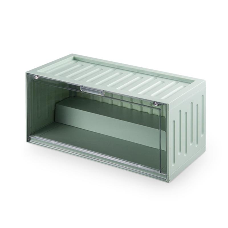 5-color Acrylic Doll Display Shelf Cosmetics Perfume Dust-proof Storage Box Desktop Sorting Storage with Grooves Can Be Stacked