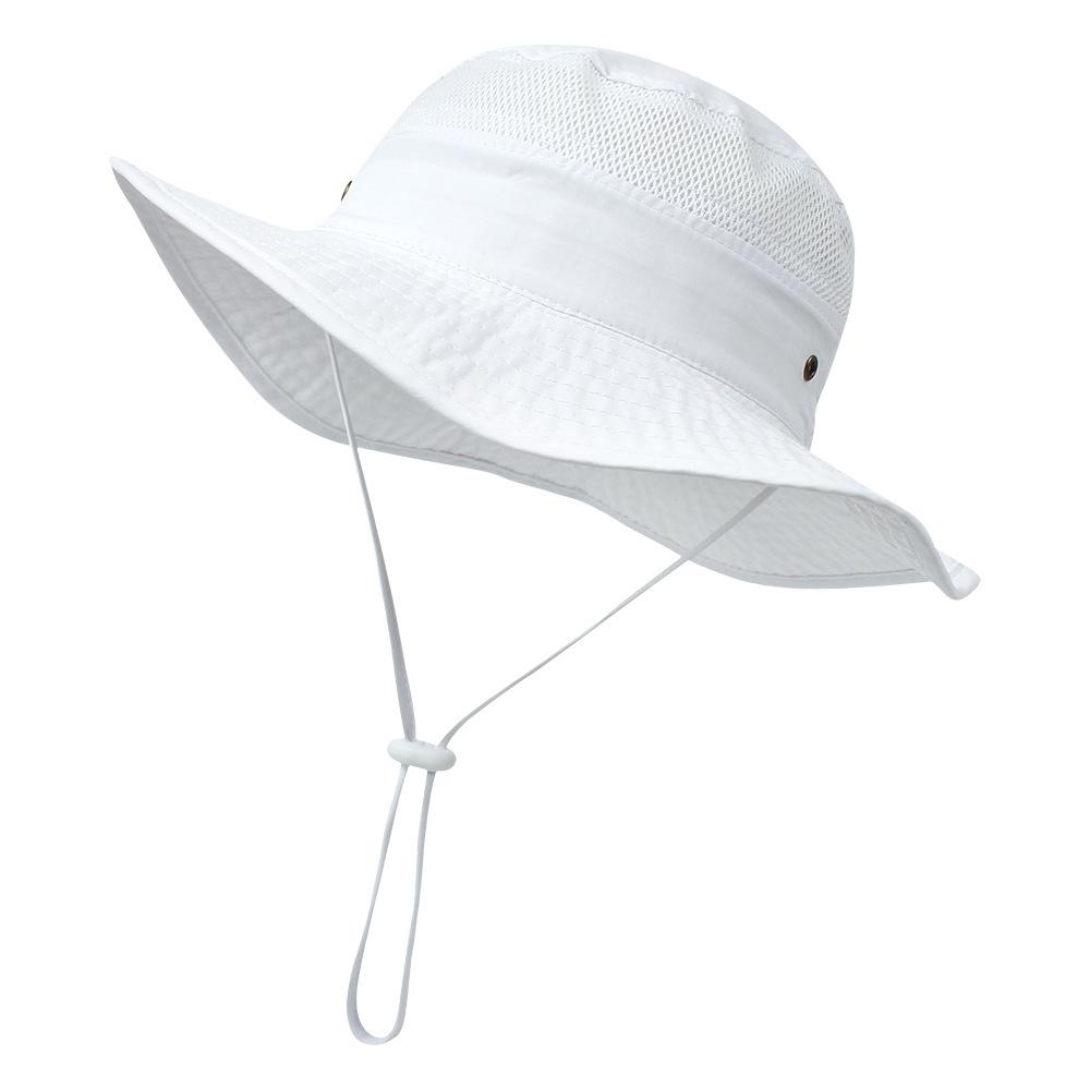 UV Protection Children's Mesh Bucket Hat Adjustable Beach Playing Hat  for Boys & Girls